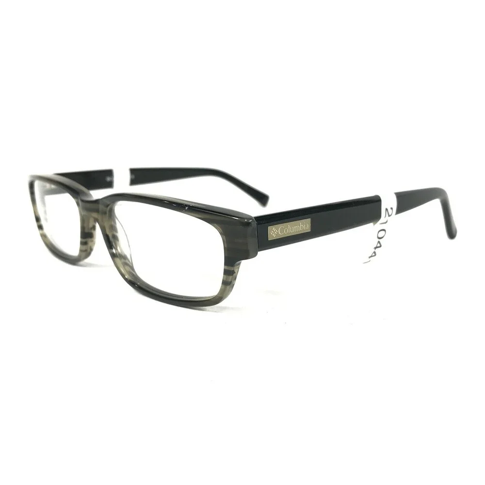 Columbia Eyeglasses Frames MOUNT DIABLO C01 Gray Striped Horn Rim 54-16-145